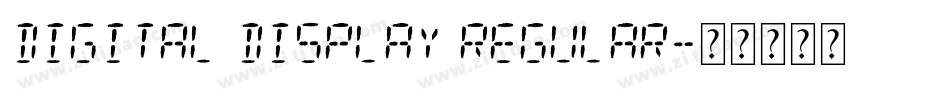 Digital Display Regular字体转换